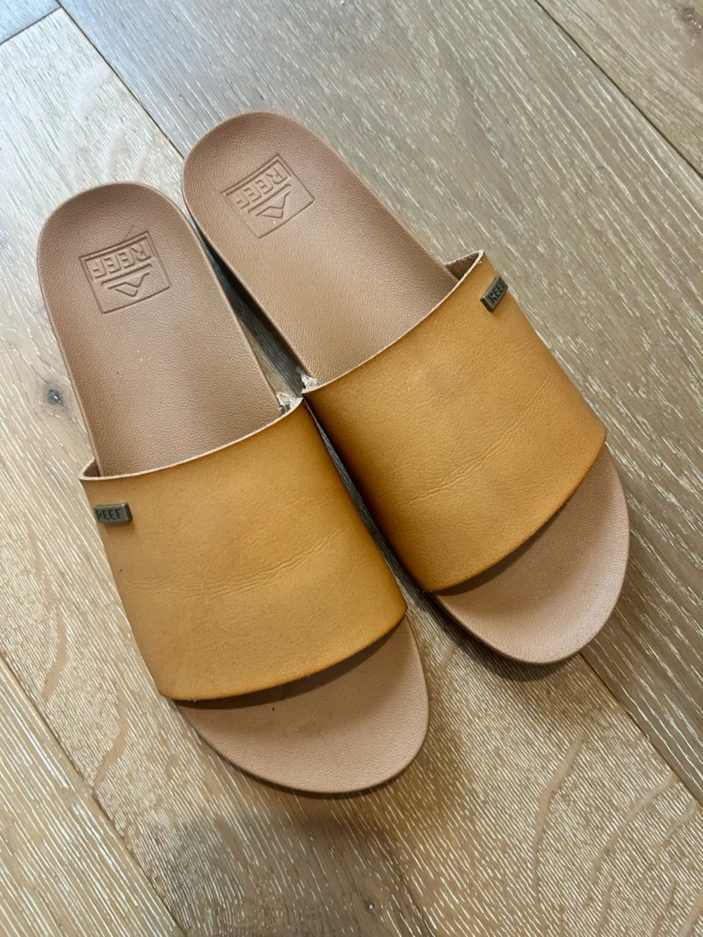 Reef Women's Cognac Brown Slide Sandals